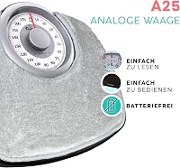 Adamson A25 Analógos Személymérleg - 180 kg Teherbírás, Csúszásgátló Gumis Felület, Extra Nagy Számok, Elem Nélküli Működés, Hálószobába, Fü 2