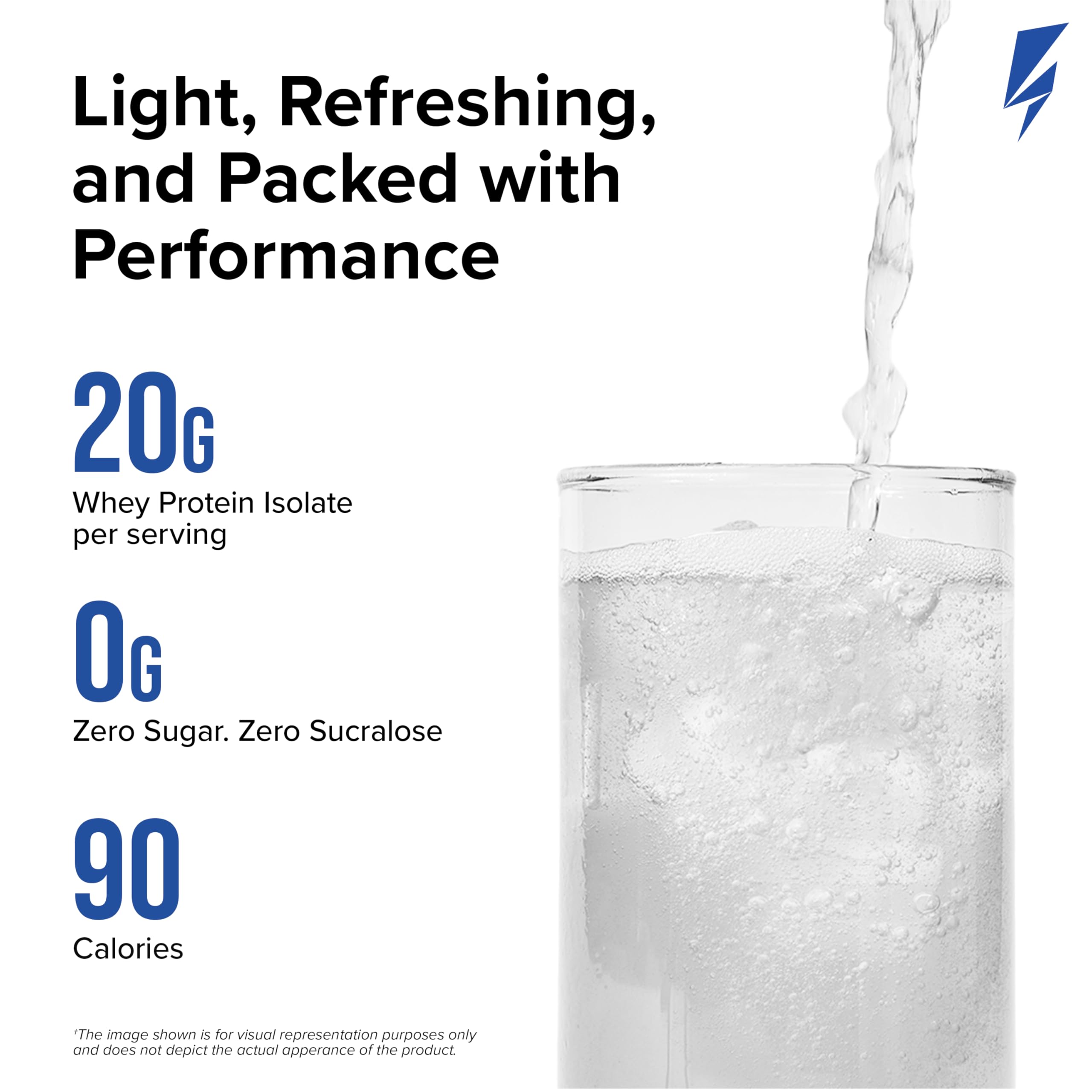 Inno Clear Whey Protein Powder - 20g Ultra-Filtered Clear Protein Powder, Refreshing Taste & Texture, Low Calorie, Zero Sugar - for Training, Workout Recovery & Daily Fitness (Blue Raspberry) — Amazon image 2