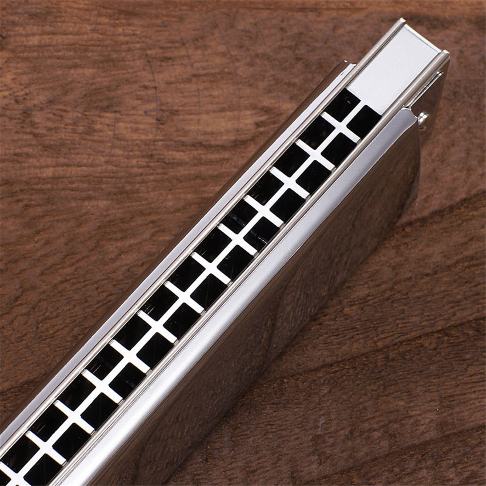 Armonica Blues Armonica a 24 fori Diatonica C | Armonica con cornice in ottone, do maggiore diatonica a 24 fori, per principianti e adulti.