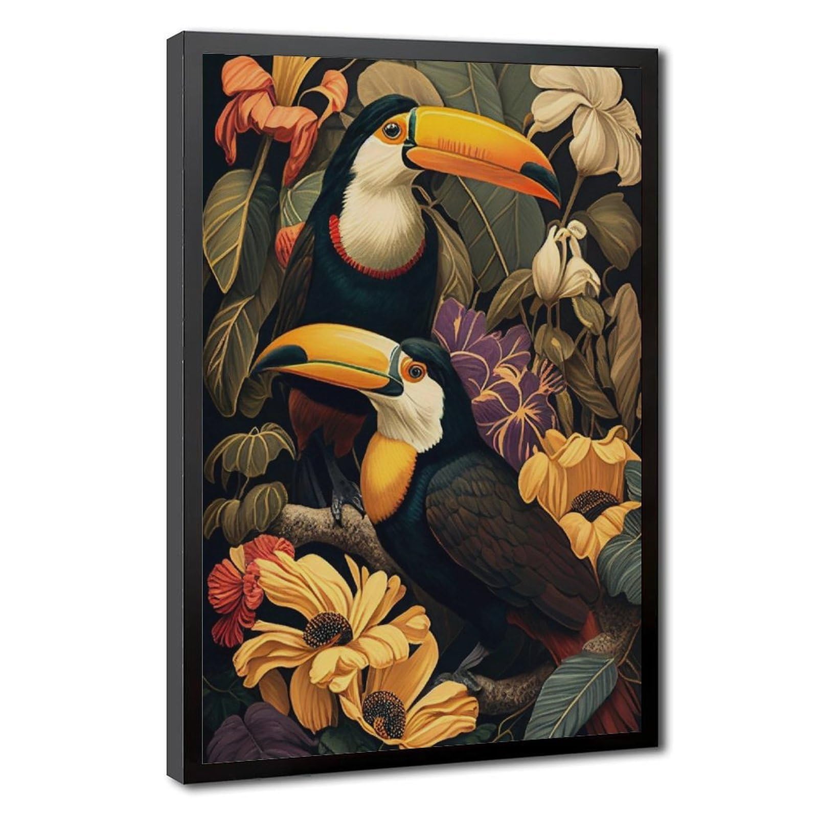 Bareronor Tropical Toucan Canvas Poster for Dorm Room Decor Gift