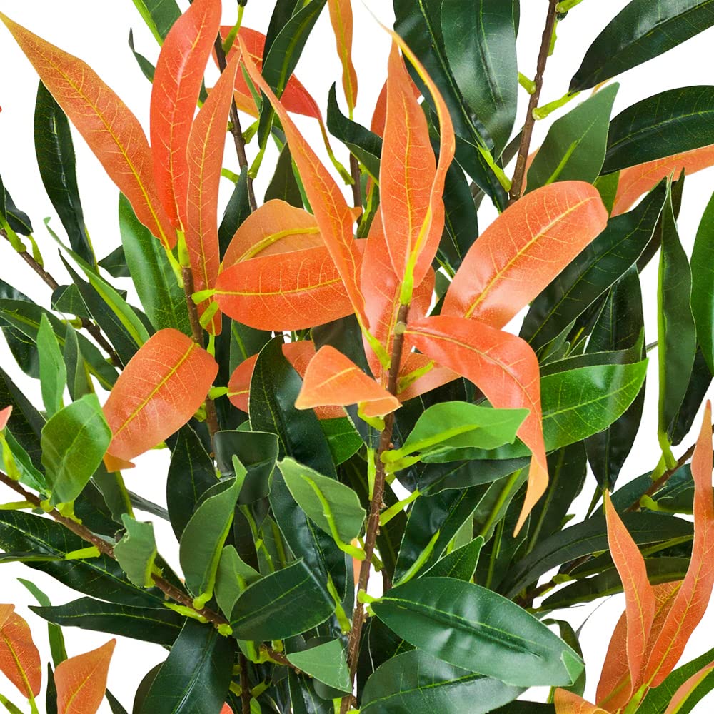 Decovego Photinia Plante Artificielle Artificiel avec Pot 70cm