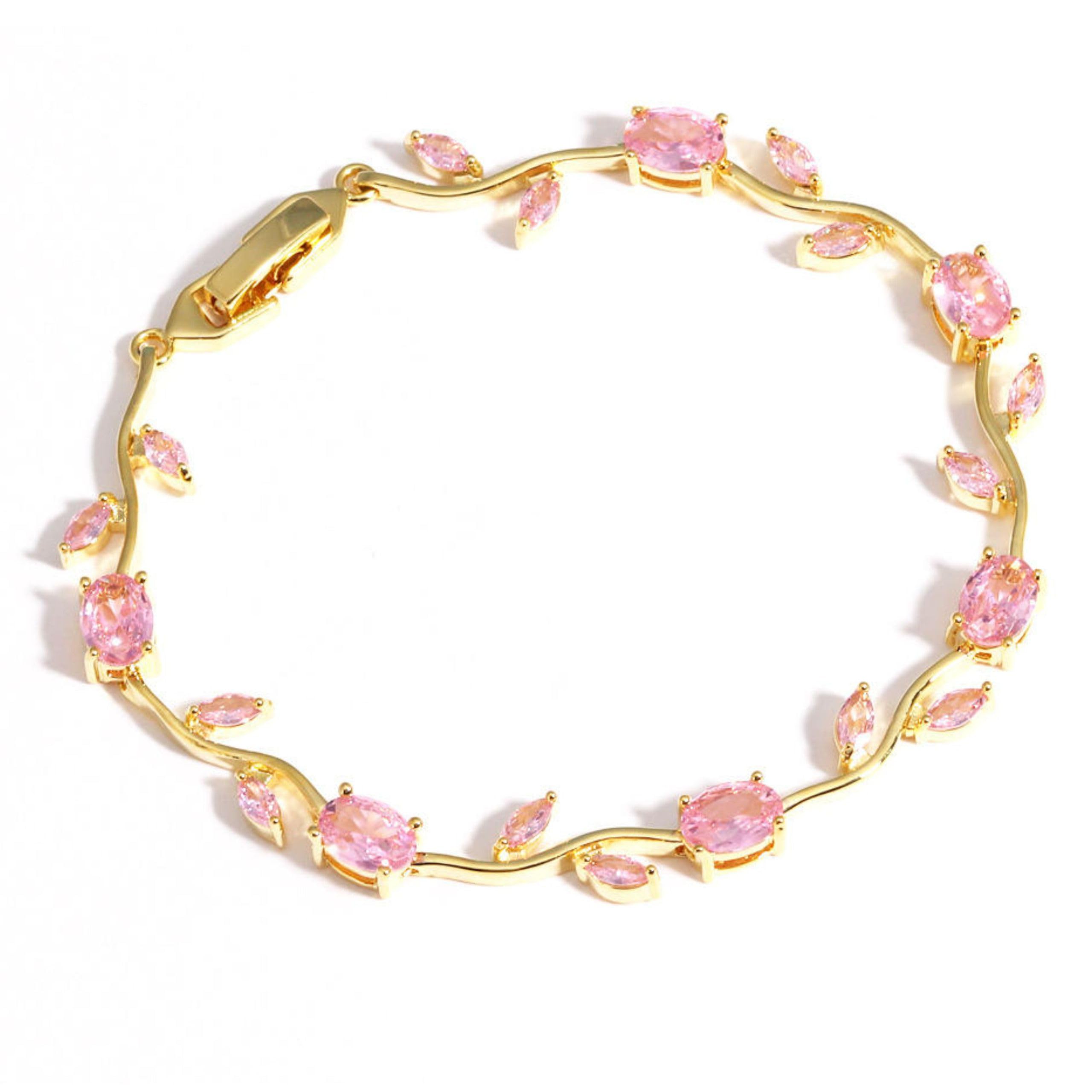 Generic finistra Tulip Bracelet for Women, Pink - Image 1
