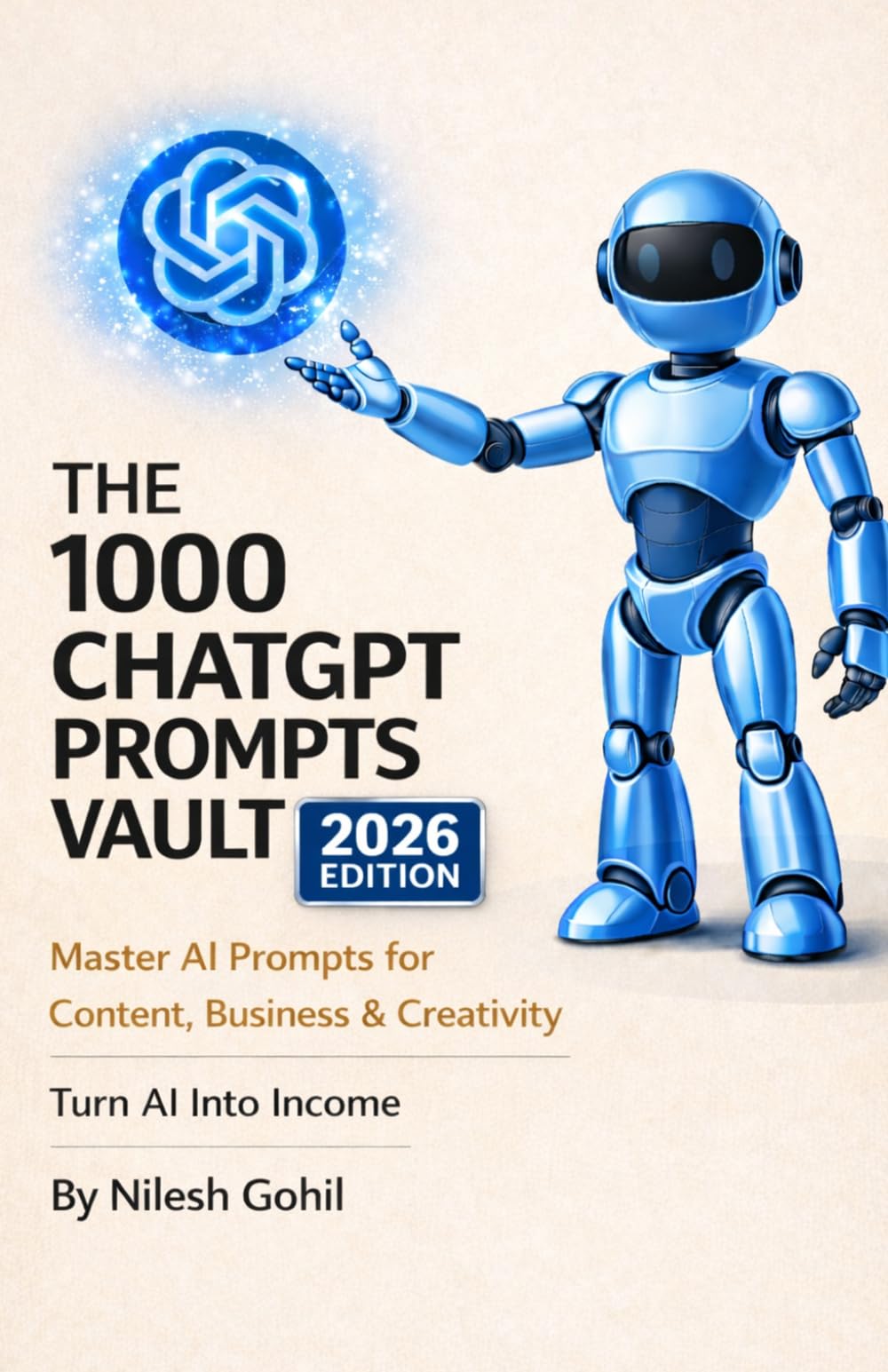 1000 ChatGPT Prompts Vault (2026 Edition): Copy. Paste. Generate. Grow. – 1000 Powerful AI Prompts for Content Creation, Marketing, Business & Productivity (AI Prompt Mastery Series)