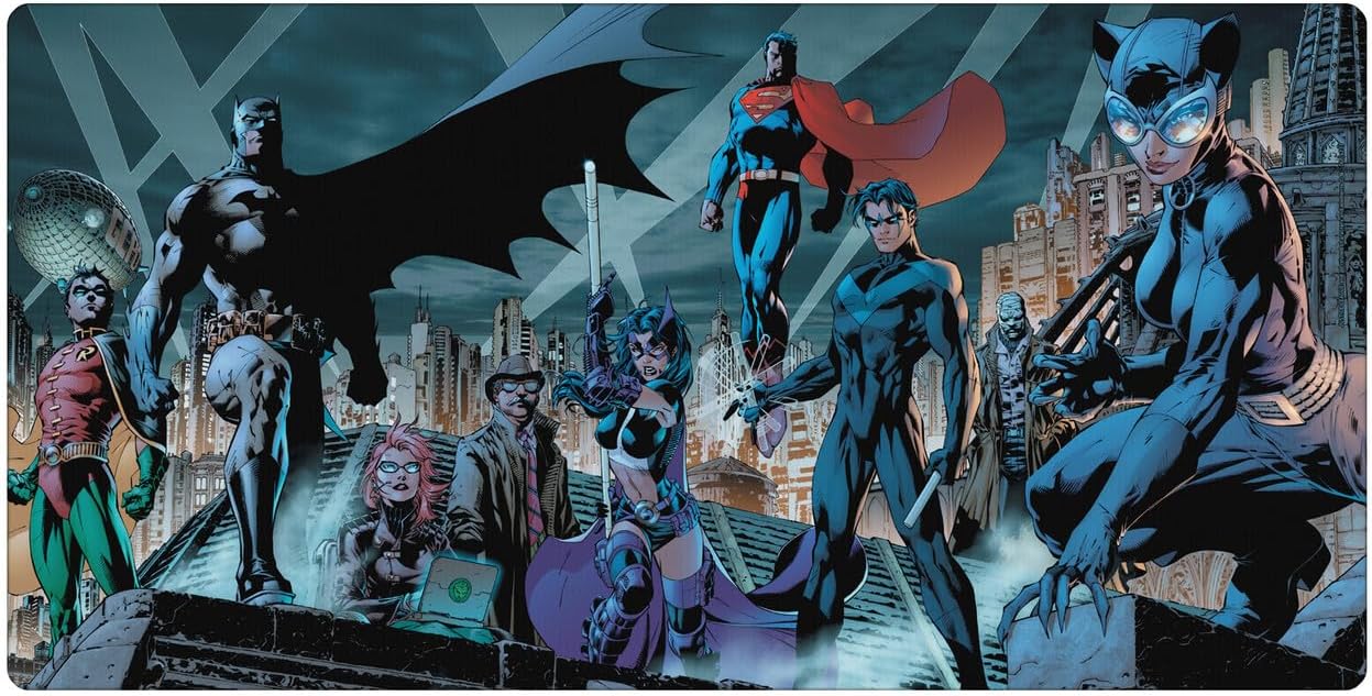 Head Case Designs Officially Licensed Justice League DC Comics Bat-Family Comic Book Covers 23.62 x 11.81 x 0.12 inches (600 x 300 mm) - L Gaming Office Desk PC Keyboard Mouse Mat Pad