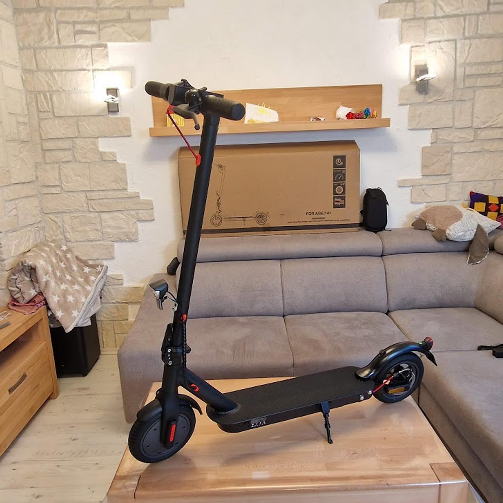 iScooter E Scooter mit Straßenzulassung, ABE Elektroroller Belastung bis 120kg, 30 km Reichweite, LED, 20km/h, 350W Motor, 8,5 Zoll Wabenreifen,Duales Bremssystem E Roller für Erwachsene