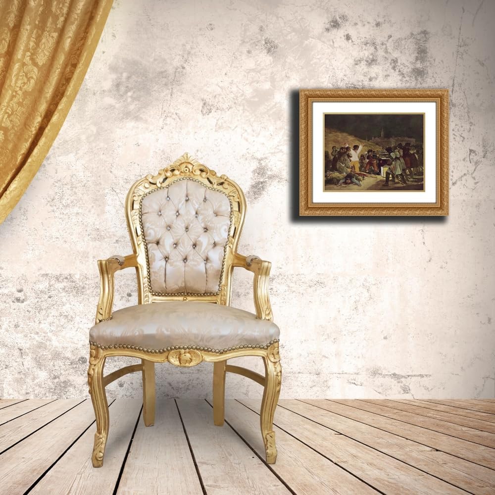 ArtDirect The Third of May 1808 Custom Framed Art Print Giclee Print or Canvas Options with Various Sizes and Customization by Goya, Francisco