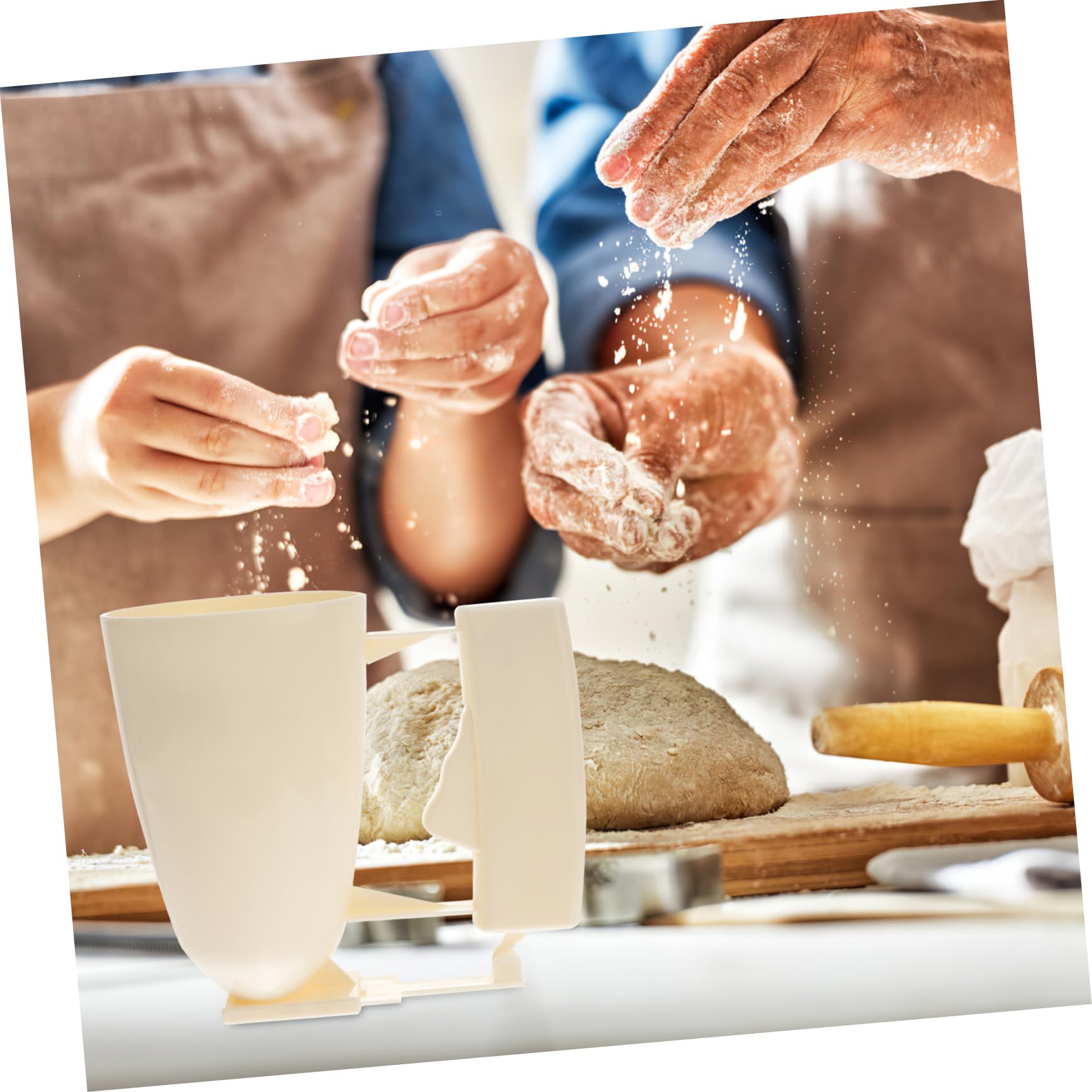 OFFSCH Quick Release Baking Dispenser Cup for Cupcakes and Meatballs Easy to Use Kitchen Tool with Wide Mouth Opening for Muffin Mix and Batter Lightweight and Leak