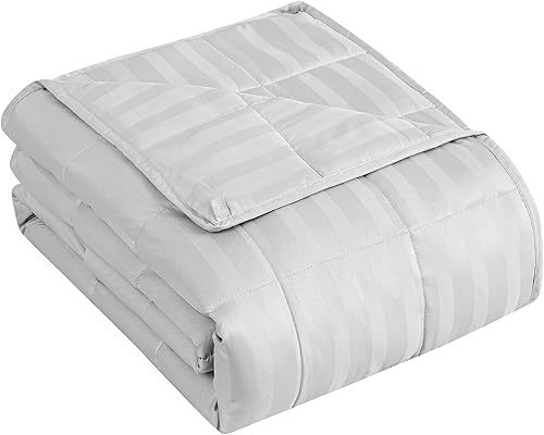 Miniatura 41 de yescool - Manta con peso, 20 libras, para adultos, fresca, transpirable, con cuentas de cristal prémium, lavable a máquina, para dormir, 190-210