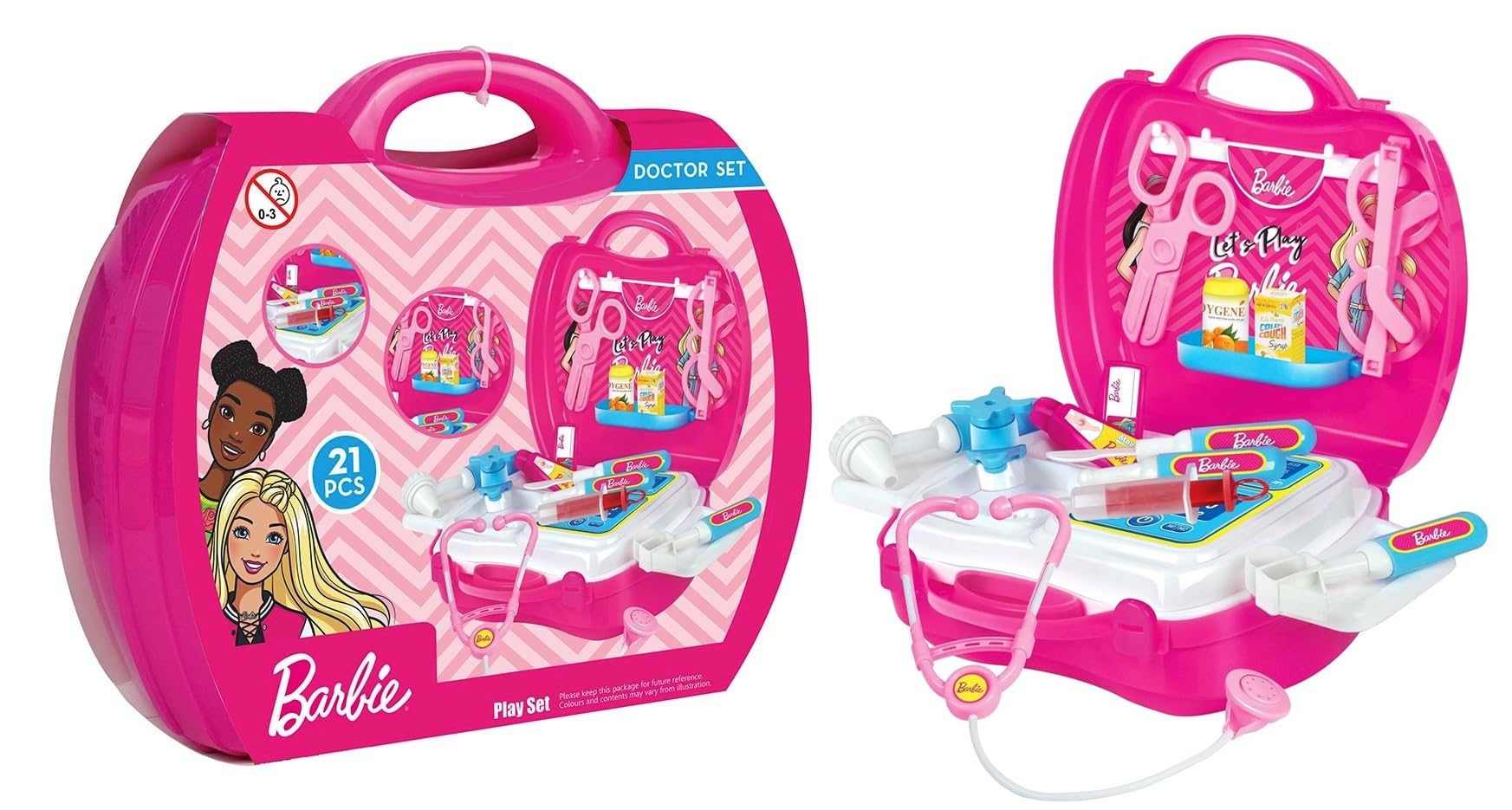 Fratelli Pretend Play Doctor Set with Foldable Suitcase, Compact Medical Accessories Pretend Play | Game Toy Kit for 3 + Year Kids, Boys and Girls (Barnbie Suitcase Doctor Set) (B0CSBXZMQM) Amazon Price History, Amazon Price Tracker
