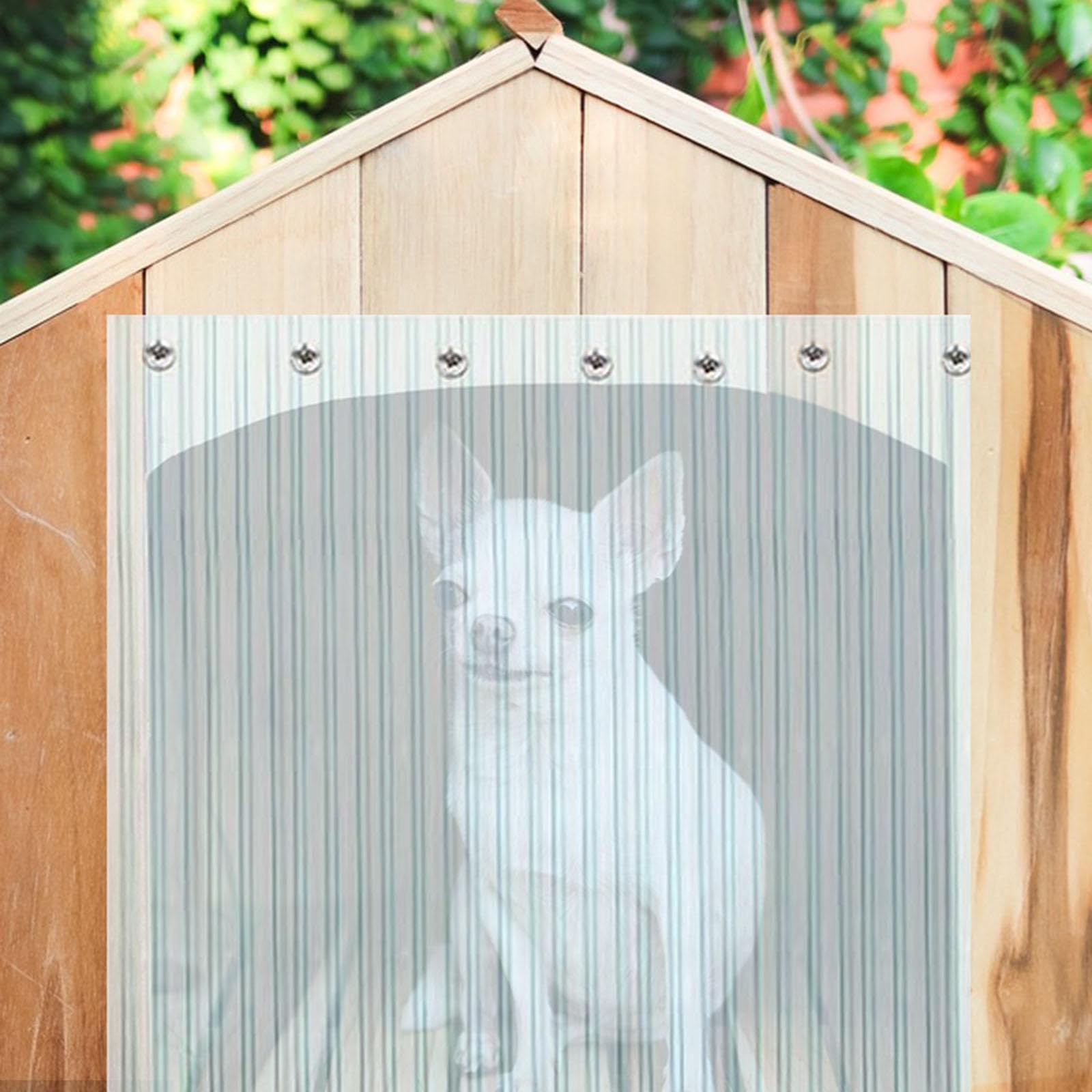 Tenda per Porta in PVC, Porta per Cani, per Animali Domestici, Supporto per Porte Fai da Te per Cani o Gatti, Ricambio Invernale, Lunghezza 2 m, Blu