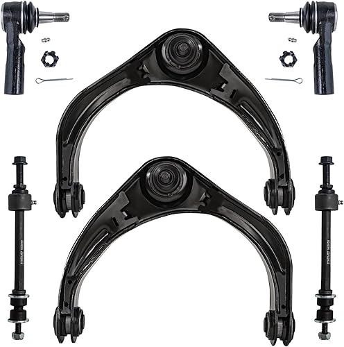 Miniatura 146 de Detroit Axle - Kit de brazos de control delanteros de 6 piezas para Toyota Corolla 2014-2019, 2 brazos de control inferiores con rótulas, 2 varillas