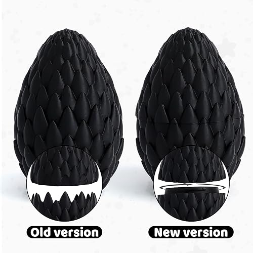 Miniatura 7 de Huevo de dragón 3D – Huevo de Pascua con dragón flexible en el interior, gran regalo impreso en 3D, decoración de figuras, juguete de escritorio