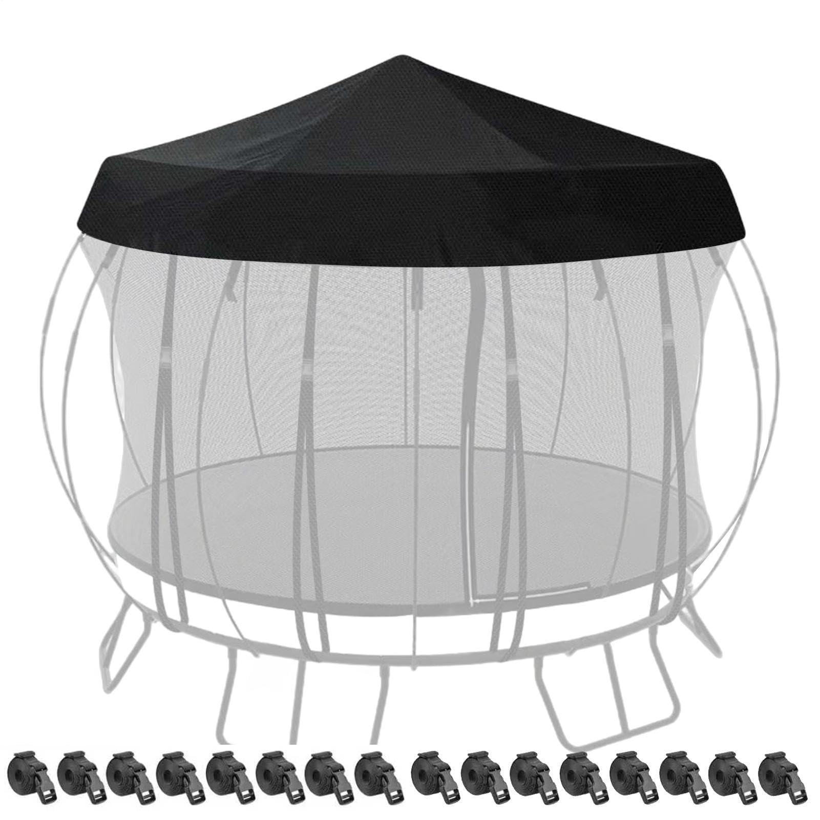 Cubierta para cama elástica resistente a los rayos UV, toldo para cama