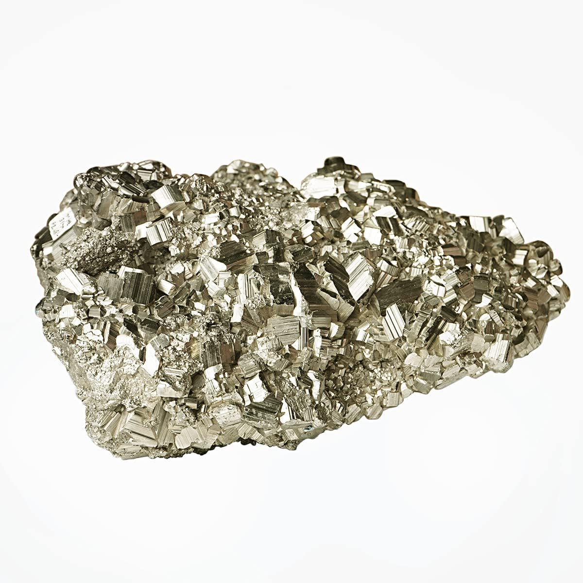 Shivalays Natural Golden Pyrite Row Stone 30-40 Gram, Money Magnet Stone-image-2