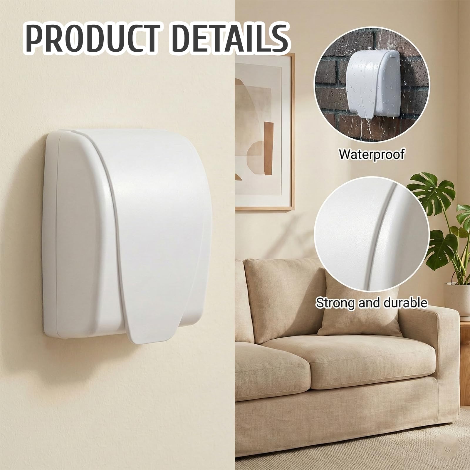 4pcs Plug Socket Covers UK, Plug Socket Covers, Plug Covers for Sockets UK Reduce Dust Accumulation in Sockets - Image 3