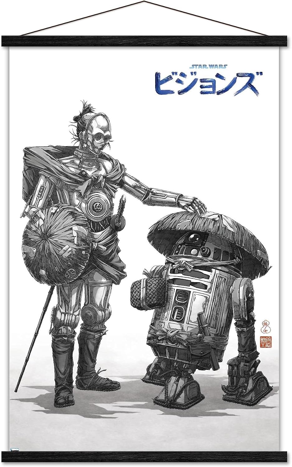 Star Wars: Visions - Droids Wall Poster, 34L" x 22.4W", Premium Unframed Version