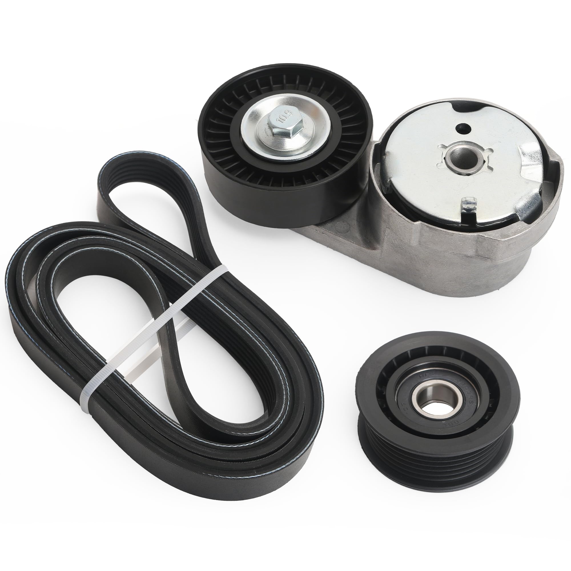 Belt Tensioner Serpentine Belt Idler Pulley Kit for Dodge Avenger 2013-2014