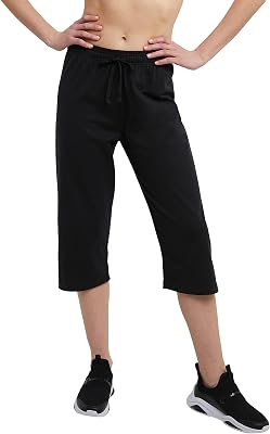 Champion Women's Jersey Capri Pants, -black, L
