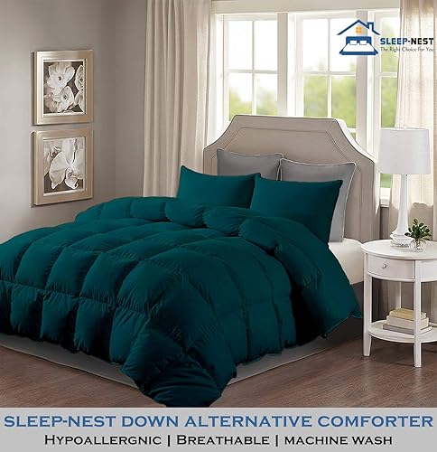 Miniatura 2 de SLEEP-NEST Hotel Luxury Alaska - Edredón King de 132 x 120 pulgadas, extra grande para todas las estaciones, relleno de edredón alternativo de 3