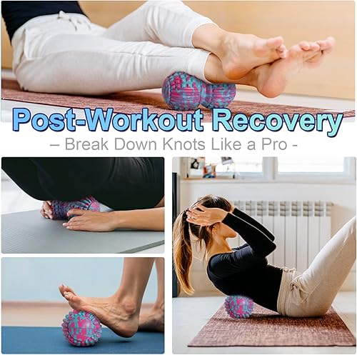 Miniatura 5 de Bola de lacrosse de masaje de tejido profundo para ejercicio y recuperación, rodillo de maní de 7.8 pulgadas, certificación SGS, dirige la espalda,