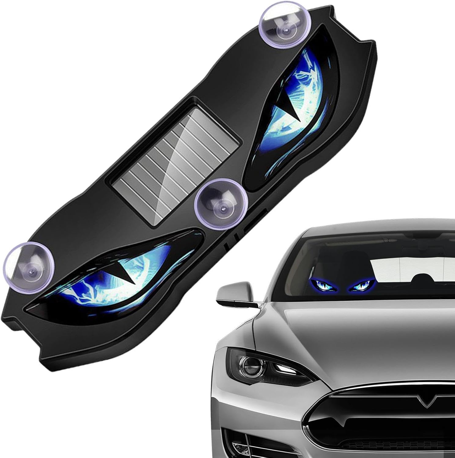 Solar Eyes Light for Car | Reflective Dynamic Warning Sign | Eye Car Lights