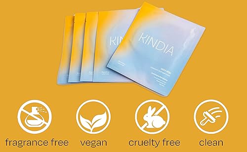 Miniatura 2 de KINDIA AURA DRIP Clean Korean Skincare - Mascarilla facial 5x - Biodegradable - Iluminadora e hidratante para piel húmeda, regordeta, brillante y