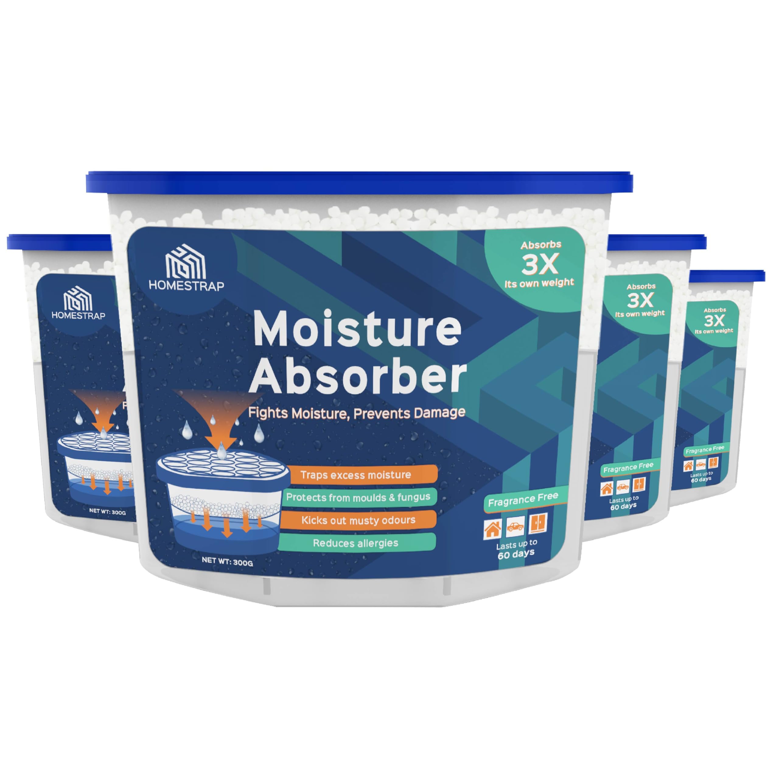 HomeStrap Moisture Absorber - Protect Your Belongings -9