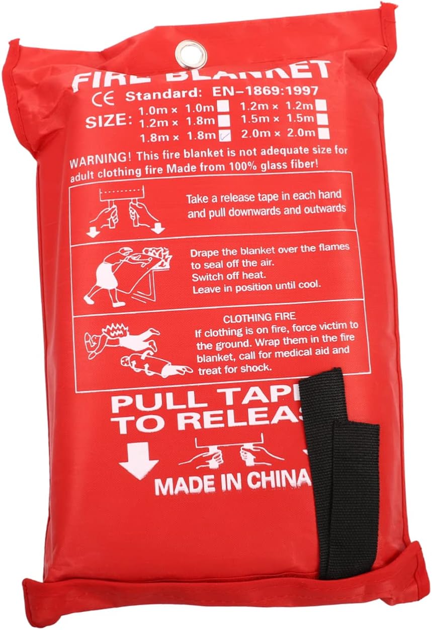 Fire Suppression Blanket Multi-Functional Heat Insulation Fire Blanket for Home Car and Outdoor Safety Lightweight and Portable
