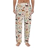 DOINBEE Dog Pajama Pants for Women Men, Soft Drawstring Lounge Pants with Pockets, Comfy Home Pjs Bottoms Novelty Sleepwear