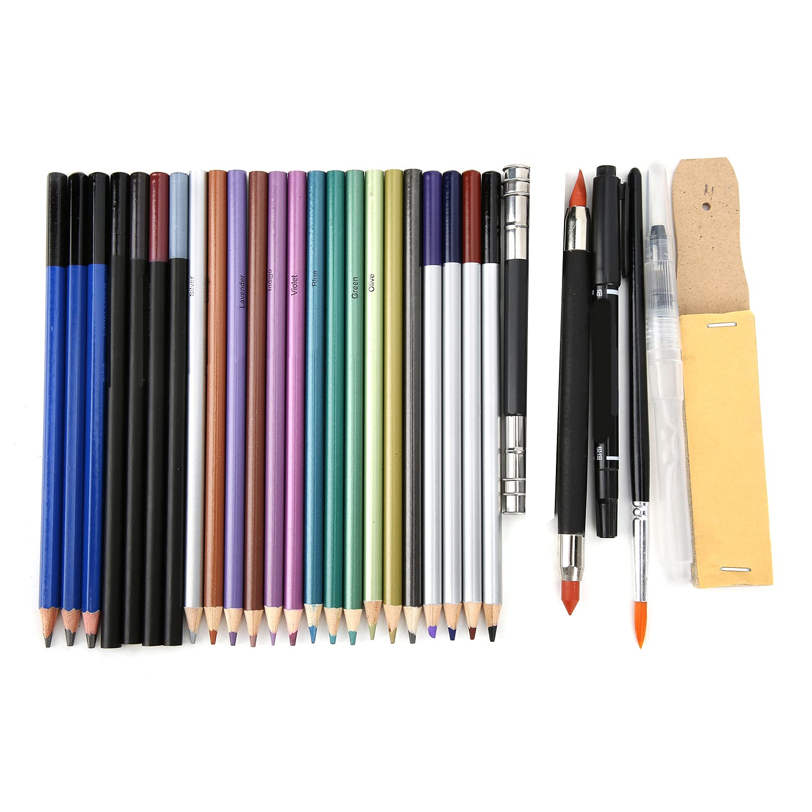 Buntstifte Zum Skizzieren, 40 Farben, Set aus Robustem Lindenholz für Künstler und Bastler
