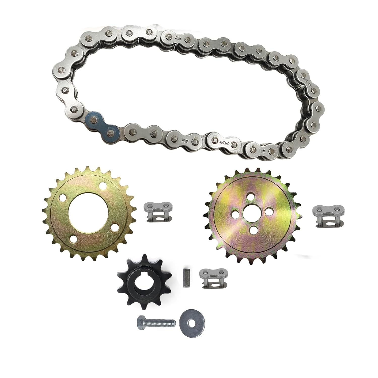 KT196 Go Kart Chain and Sprockets for Coleman KT196 200GK