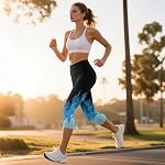 Womens Capri Leggings with Pockets Work Lounge Capris Pants Compression Legging Soft High Waisted Tights for Women