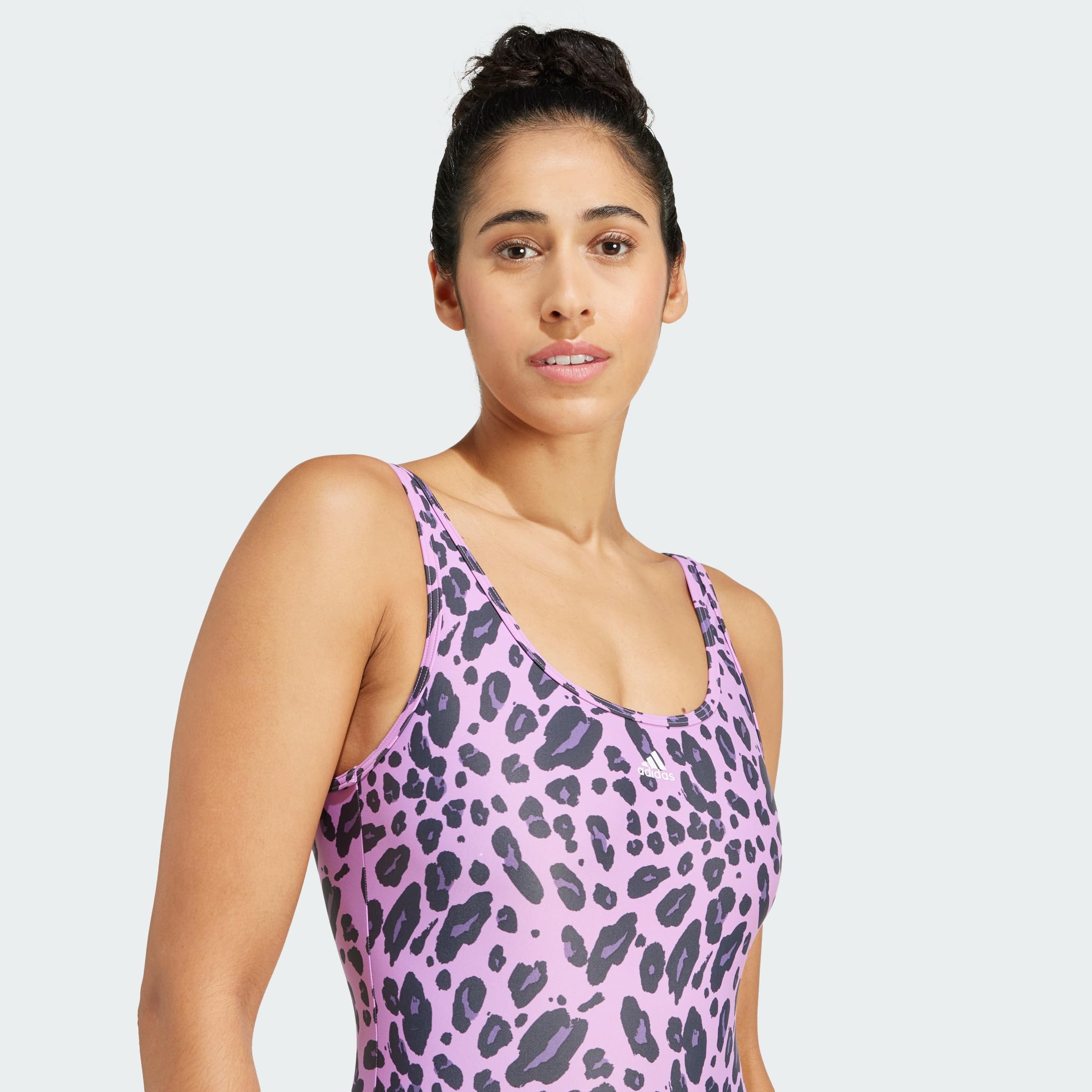 adidas Essentials Animal Print U-Back Swimsuit Femme