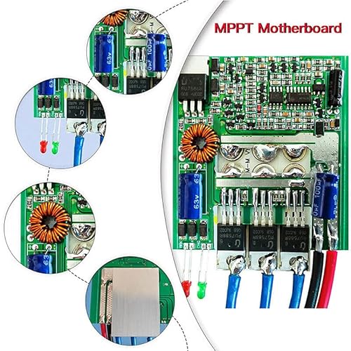 KX-ENERGIE 0-1000W MPPT Windregler 12V 24V,48V Automatische Windgenerator Boost Laderegler Wasserdicht Batterie Regulator für Windkraftanlagen Leistungsregler (12, Volt)