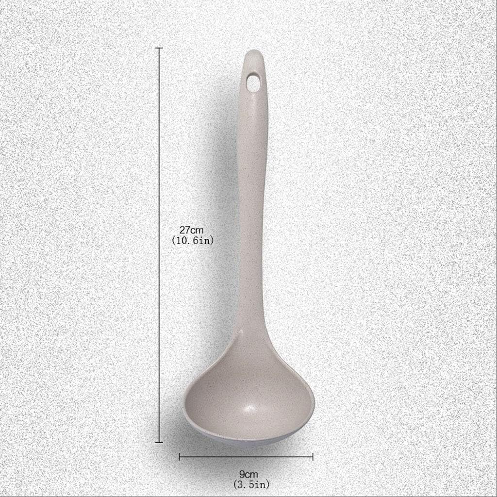 Dessert Spoons Mini Household Long Handle Large and Small Soup Spoon Porridge to Drink Soup Kitchen Non-Stick Pan Spoon Spoons (Color : 4 Pack, Size : S Size) (6 Pack M Size)