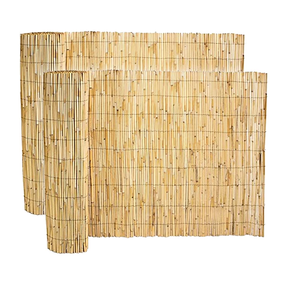 Lot de 2 canisse en bambou, clôture de jardin, couverture de protection contre le vent et le soleil - Longueur 500 x Profondeur 100 cm -JUANIO-