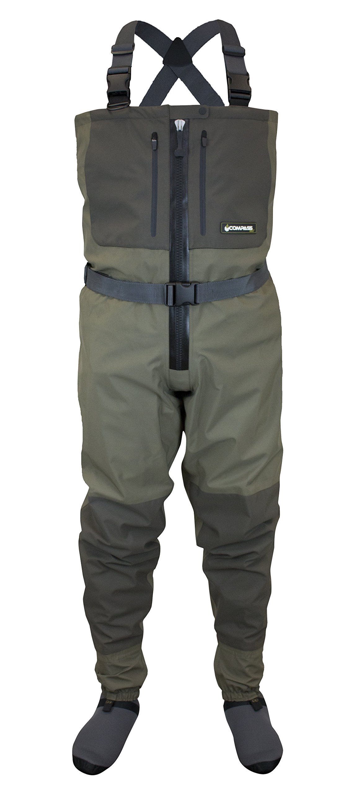 compass fishing waders