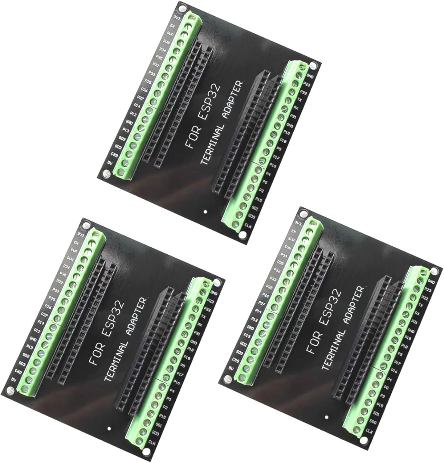 ESP32 Expansion Board 3 Pieces ESP32 GPIO Extension Boards 1 in 2 Compatible with 30 Pin ESP32