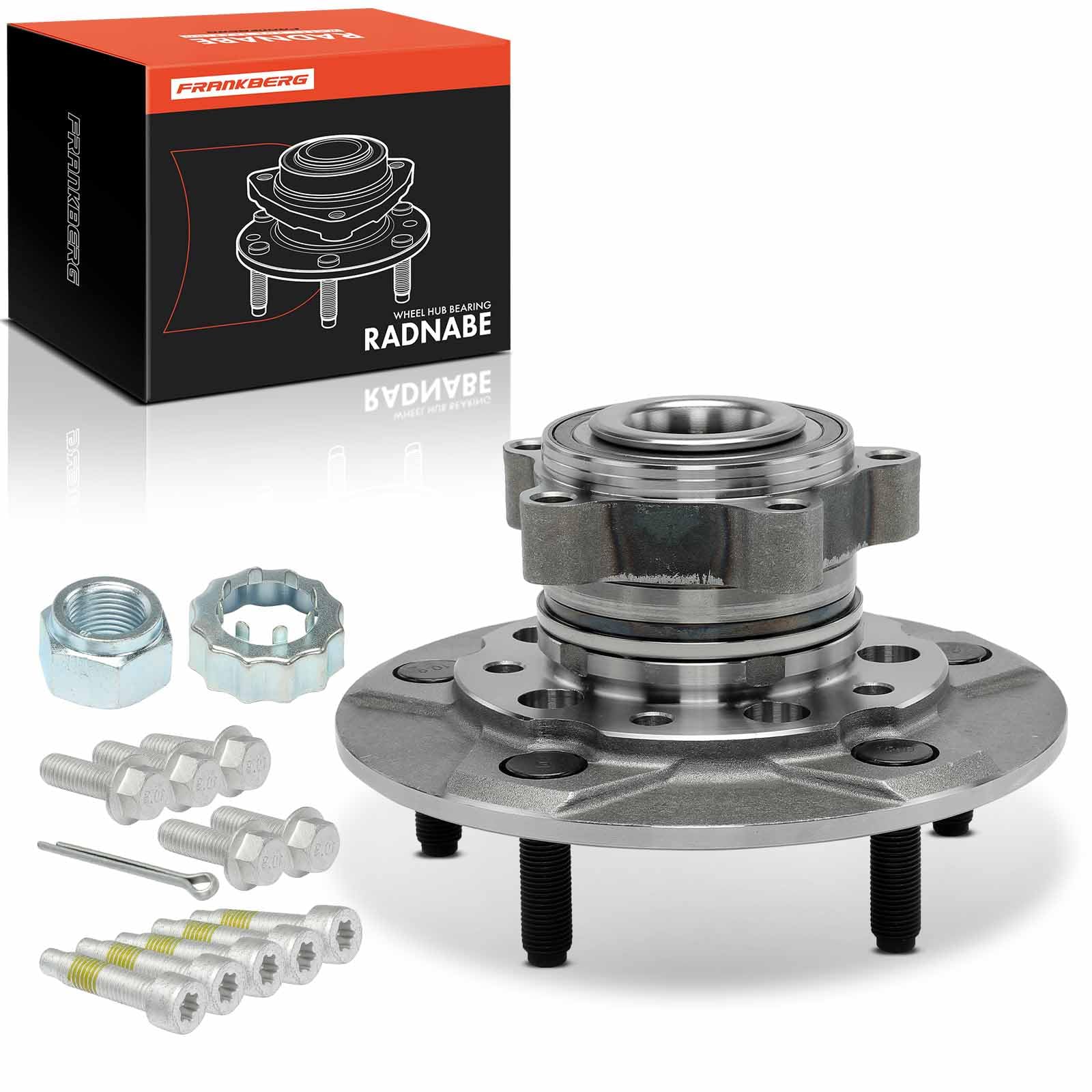 Frankberg Cuscinetto ruota Set di cuscinetti ruota Anteriore sinistra o destra Ruota flangiata diametro 208 Con Anello magnetico ABS Compatibile con Tourneo Custom Transit Replace# BK21-2C300-AC
