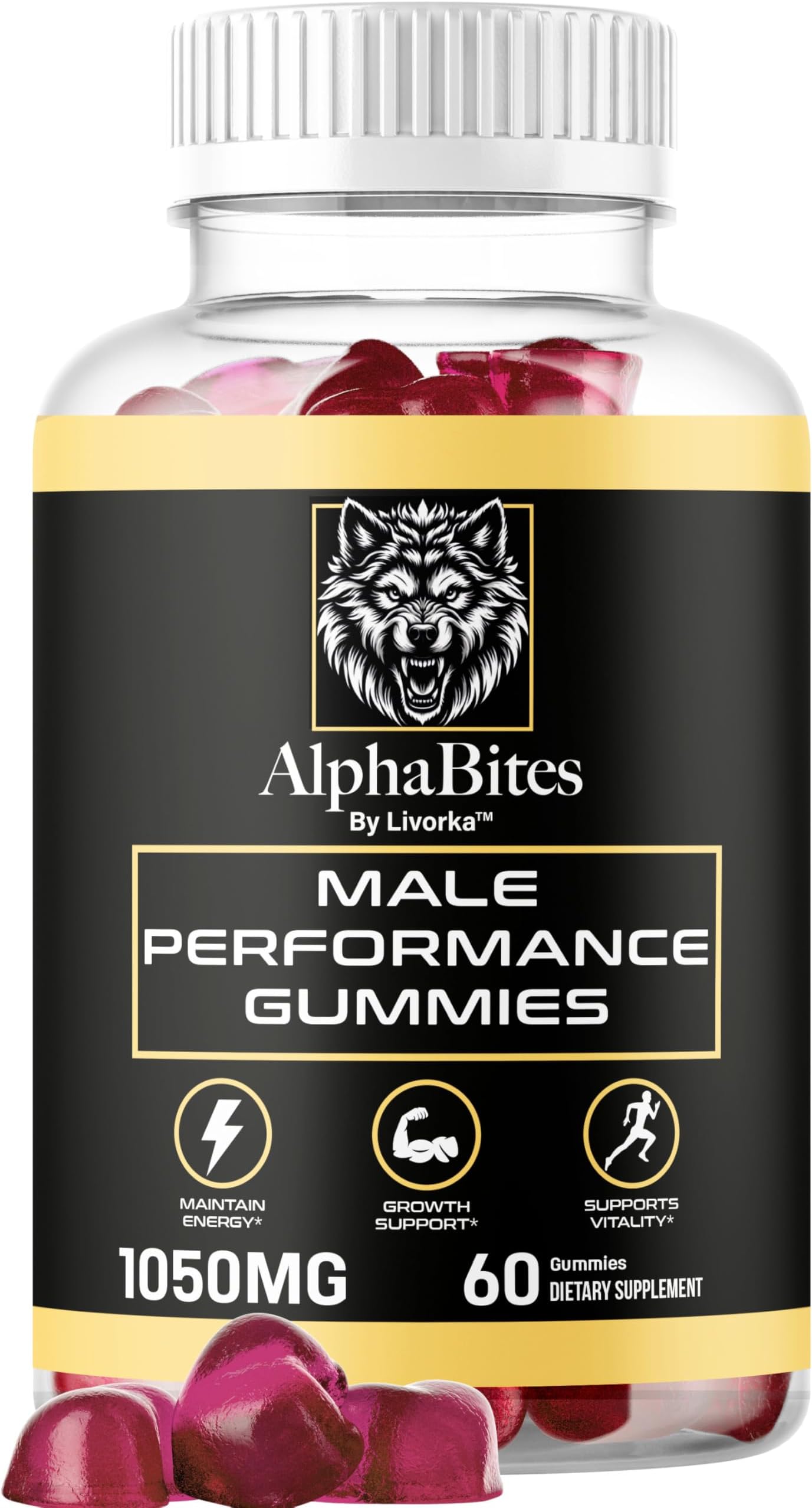 Alpha Bites - Original Formula 7 in 1 Alpha Bites Gummies, AlphaBites for Men, Official Advanced Premium Performance and Energy, Alpha Bite Gummy Reviews, for 1 Month