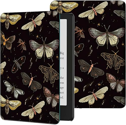 Vista 73 de Funda para Kindle de 6 pulgadas (11.ª generación, versión 2024/2022) delgada de piel sintética, ajustable, multiángulo, Smart Shell con función