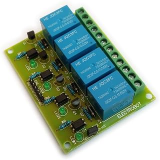 Electrobot 4 Channel 5V Relay Module Module with Optocoupler Low Level Trigger Expansion Board
