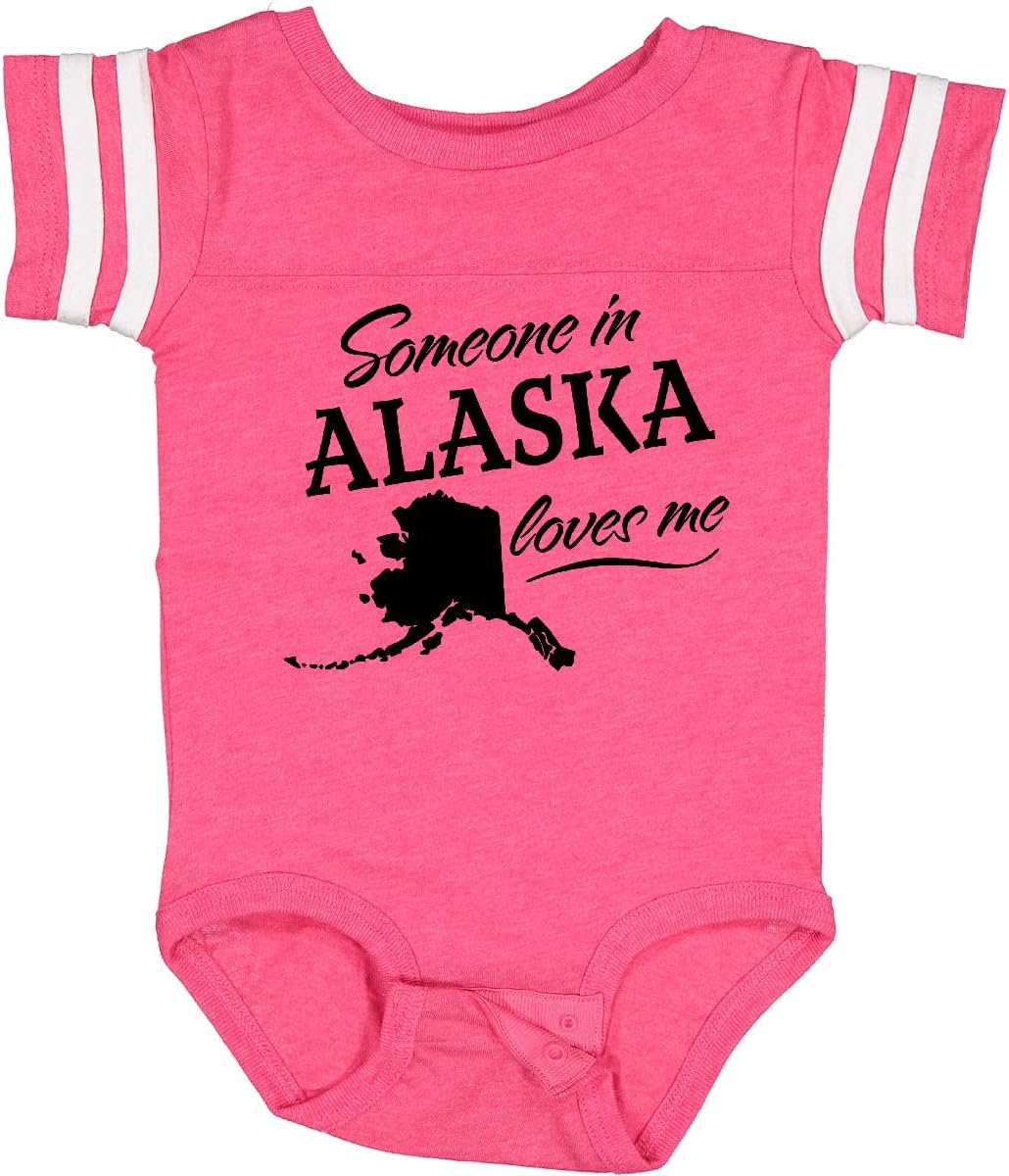 inktastic Someone in Alaska Loves Me Baby Bodysuit
