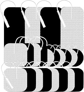 TENS Unit Replacement Pads 22Pcs TENS Unit Pads for Multiple Pain Relief TENS Pads Replacement Electrode Pads Compatible with TENS 7000 AUVON TENS HealthmateForever EMS Muscle Stimulator Machine