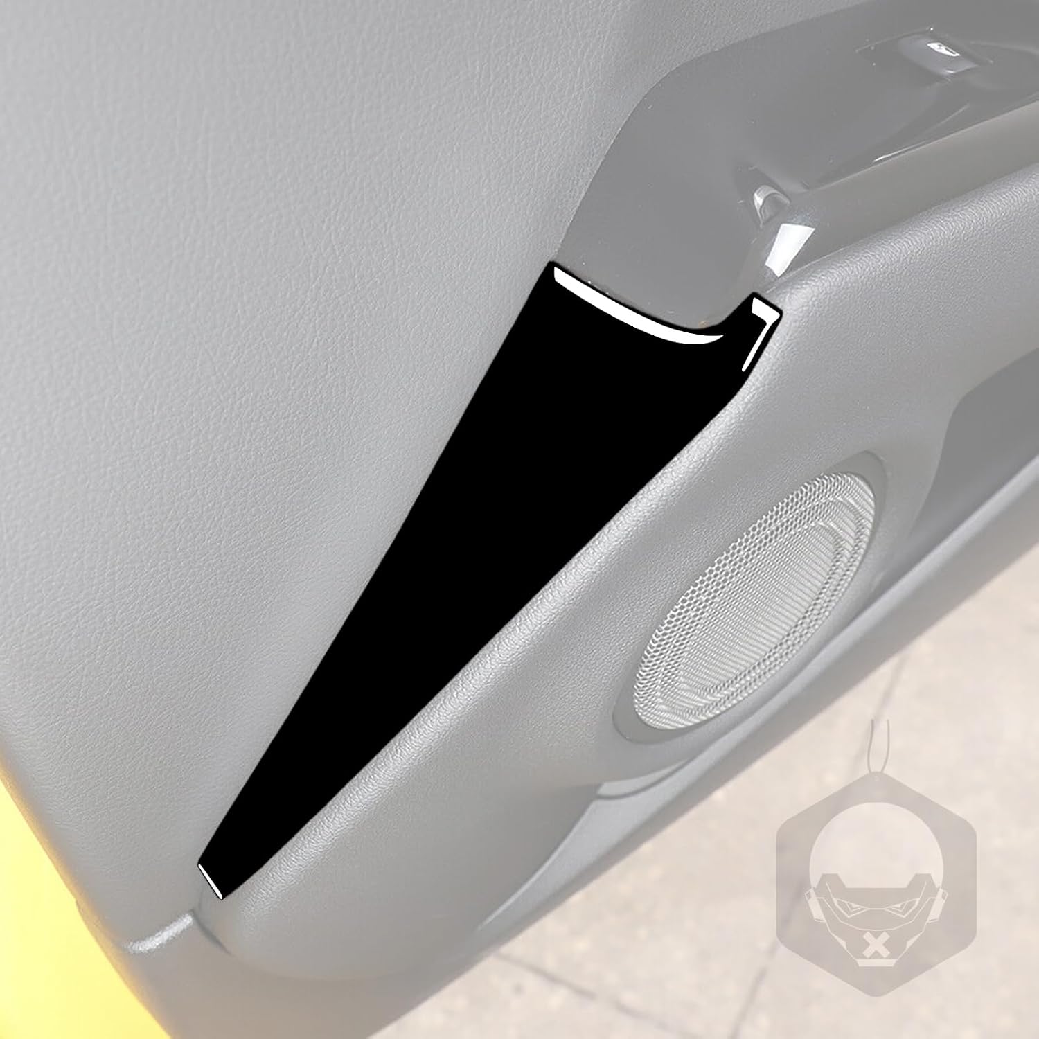 Bright Piano Black Car Inner Door Lift Switch Lower Part Panel Decorative Cover Sticker Interior Trim Compatible with Toyota Supra GR A90 A91 MK5 2019 2020 2021 2022 Auto Accessories 2pcs