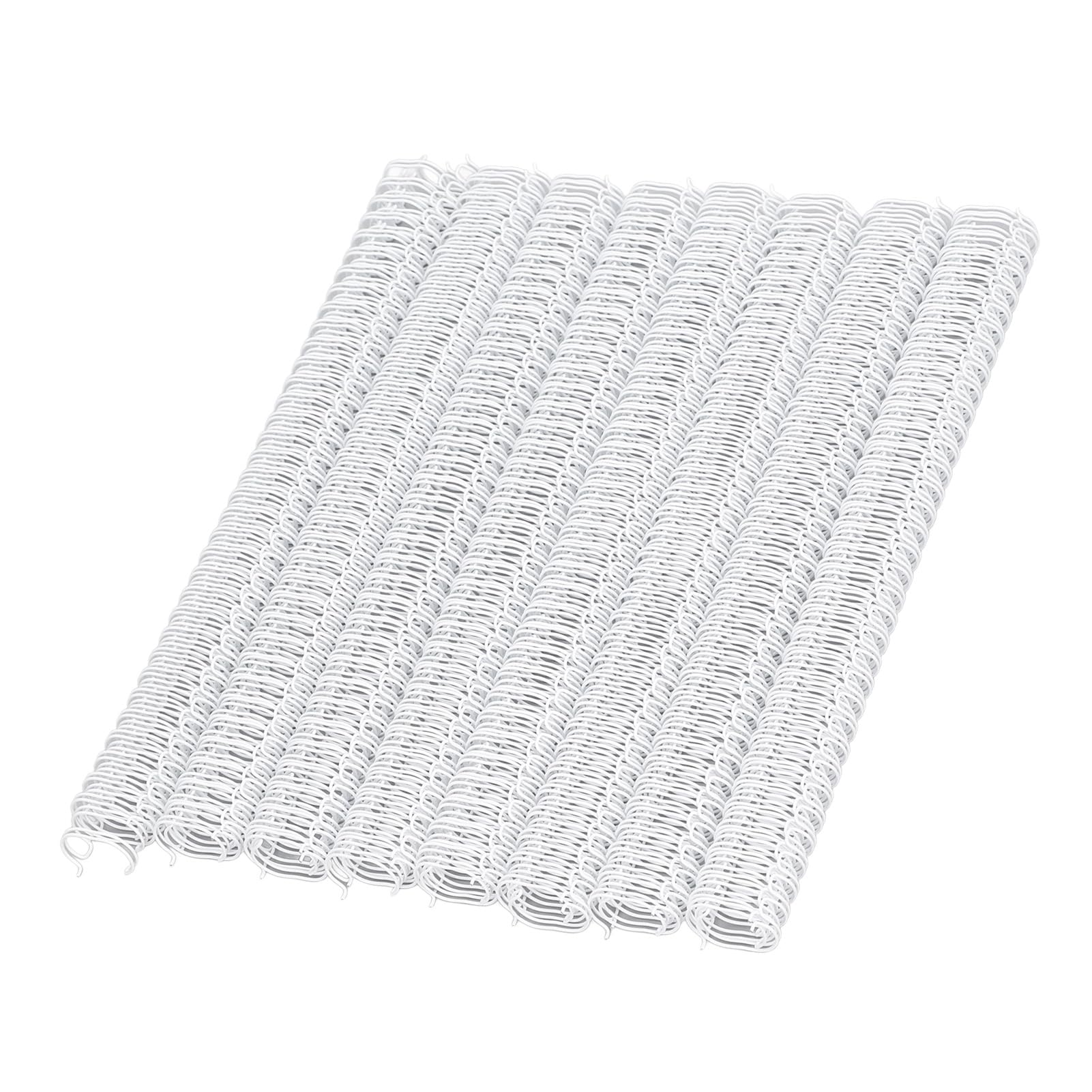100 Pack Double Loop Wire Binding Spines, 3 to 1 Pitch,1/2 Inch Wire Cinch Book Binding Fit for School Office Notebook Maker, YolieraArt Metal Spiral for Bindings, (100 Sheet Capacity, White) โ image 1