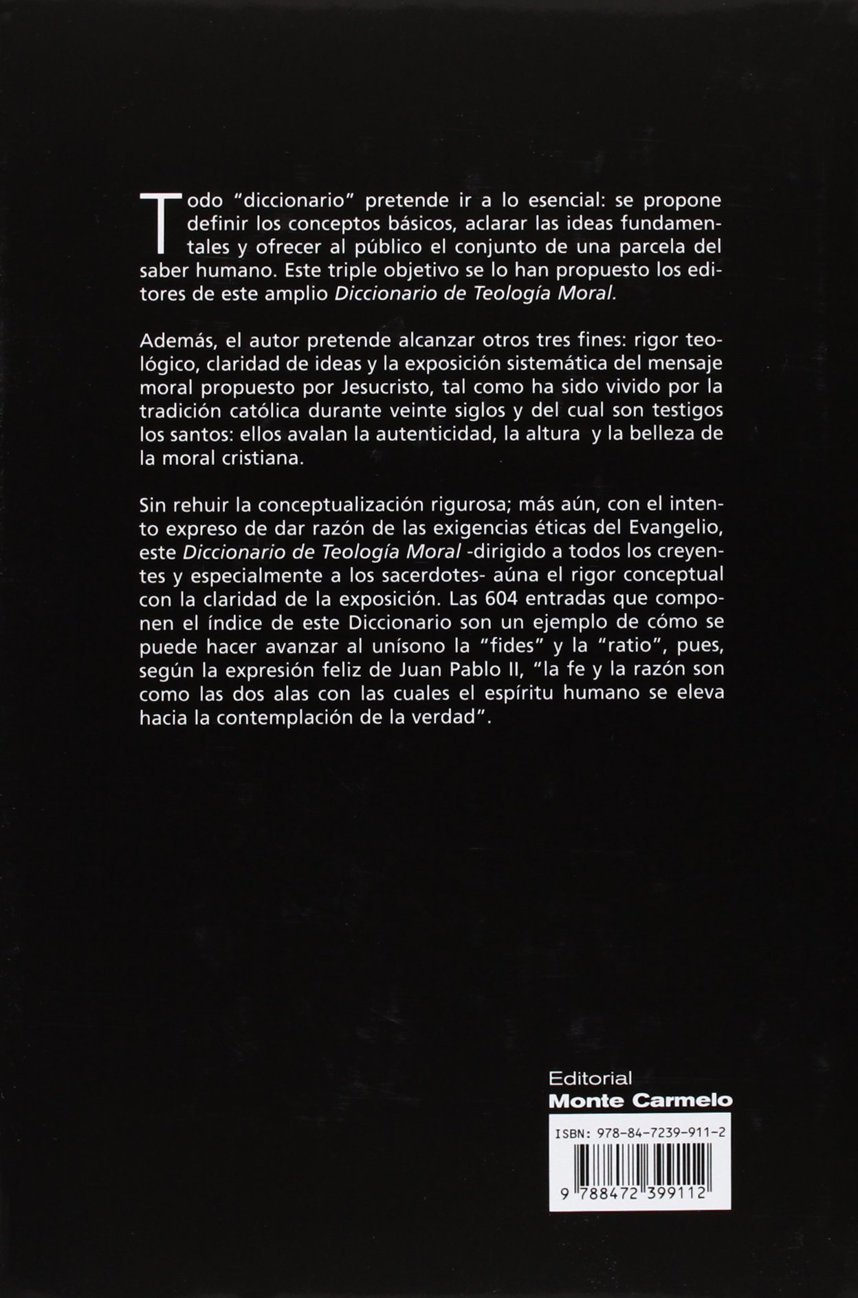 Diccionario de Teología Moral (Diccionarios MC)