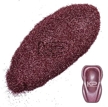 KP Pigments Perrier Pink Microflake Extra Fine Metallic Glitter, Holographic Ultra Fine Glitter Powder for Resin, Tumblers, Crafts Painting Arts, Nail Art, Paints, DIY Decoration .004" 25 Grams