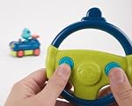 B. toys – Remote Control Car for Toddlers, Kids – Remote with 2 Big Buttons – Fast RC Vehicle with Fun Sounds – 2+ Years – Riding Racers – Woofer