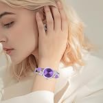 Femmes bracelet de montre bracelet en quartz avec Strass cadran rond bracelet en acier inoxydable bracelet femmes montres avec femmes boîte de montre